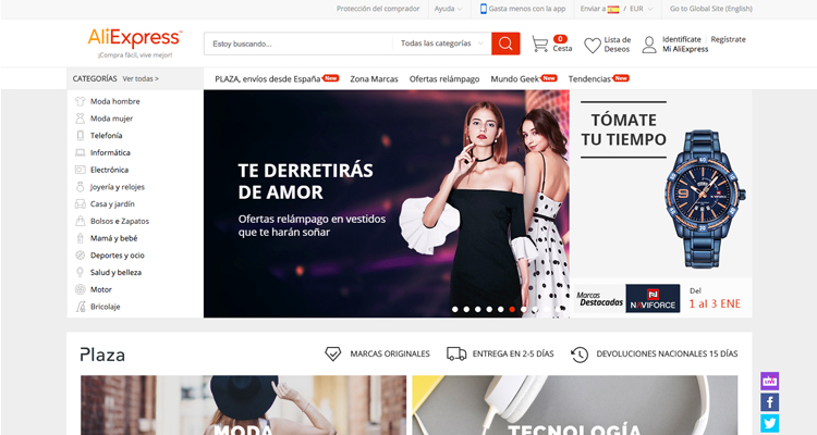 ALIEXPRESS NO DA GARANTÍA EN ESPAÑA